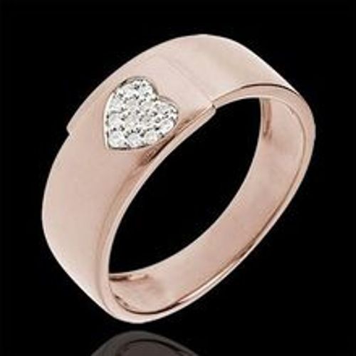 Edenly Herz-Ring RosÃ©gold mit Diamanten - Fashion24 DE - Modalova