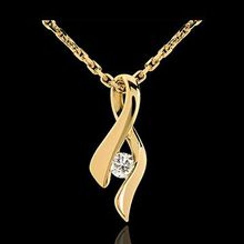 Edenly AnhÃ¤nger das Kostbarer Kokon - Unendlichkeit - Gelbgold- Diamant - Fashion24 DE - Modalova