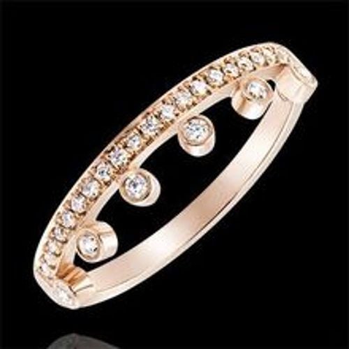 Edenly Ring Vielfalt - MajestÃ¤t - 9 Karat RosÃ©gold und Diamanten - Fashion24 DE - Modalova