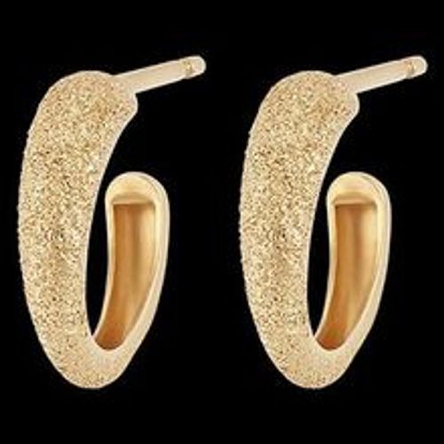 Edenly Ohrringe Frische - Creolen mit Diamanteffekt -Gelbgold, 18 Karat - Fashion24 DE - Modalova