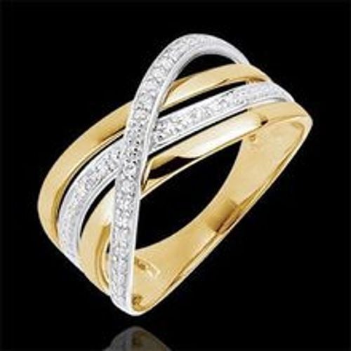 Edenly Ring Saturn Quadri - Gelbgold - 9 Karat - Fashion24 DE - Modalova