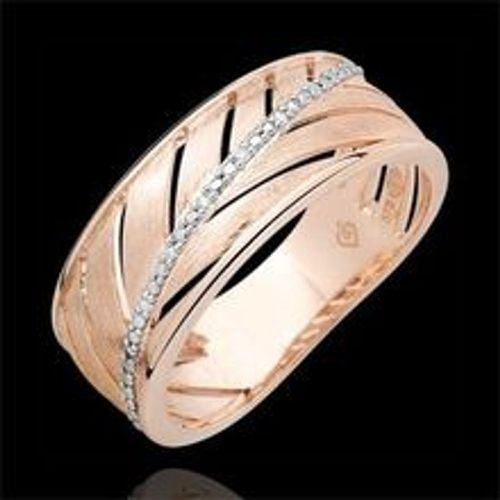 Edenly Ring Palme - 750er gebÃ¼rstetes RosÃ©gold und Diamanten - Fashion24 DE - Modalova