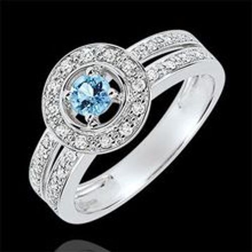 Edenly Verlobungsring Schicksal - Lady - 0.2 Karat Topaz und Diamanten - 18 Kar - Fashion24 DE - Modalova