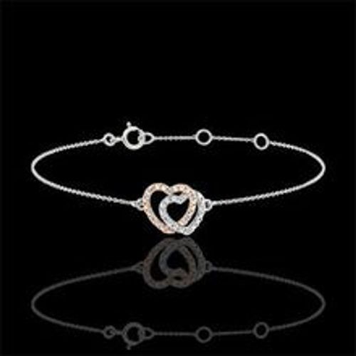 Edenly Armband Weissgold RosÃ©gold und Diamanten - Herzen Komplizen - Fashion24 DE - Modalova