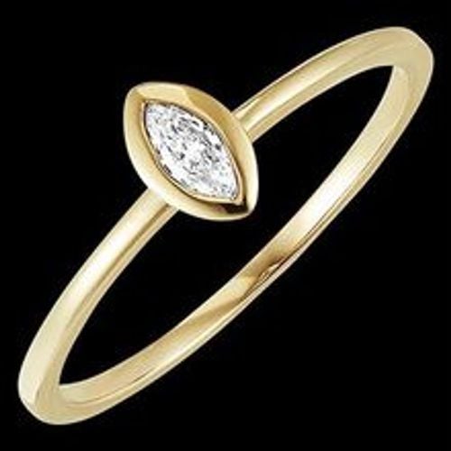 Edenly Ring FraÃ®cheur - Marquise - 18 Karat Gelbgold mit Diamant - Fashion24 DE - Modalova