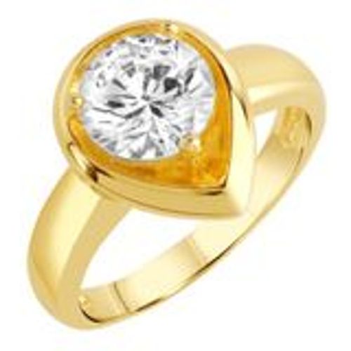 Zeeme Basic Ring 925/- Sterling Silber Zirkonia weiß Glänzend (Größe: 017 (53,5)) - Fashion24 DE - Modalova