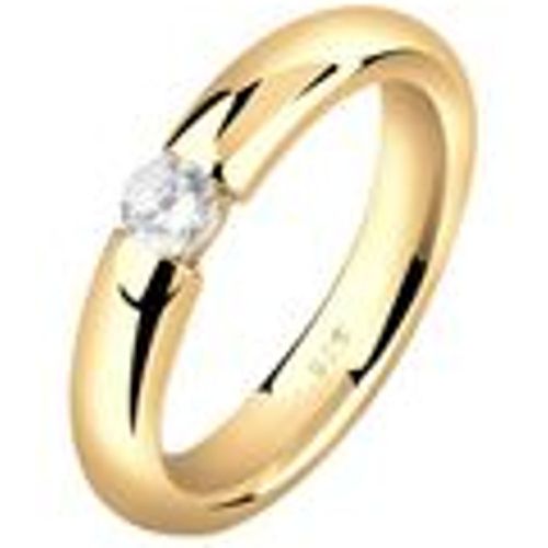 Ring Solitär Zirkonia Kristall Verlobung 925 Silber (Farbe: , Größe: 58 mm) - NENALINA - Modalova