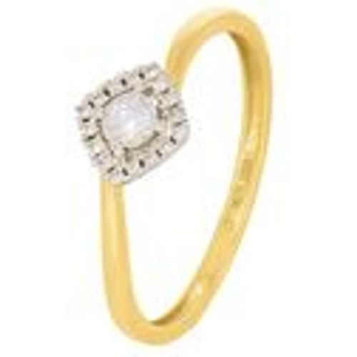 Ring 585 Gold zweifarbig 17 Brillanten zus. 0,13ct - Diamonds by Ellen K. - Modalova