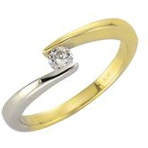 Fascination by Ellen K. Ring 375/- Gold bicolor Zirkonia - Diamonds by Ellen K. - Modalova