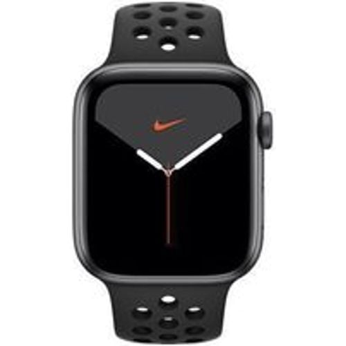 Watch Series 5 (2019) GPS 44 mm - Aluminium Space - Nike Sportarmband Schwarz - Apple - Modalova