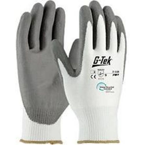 Montagehandschuh G-Tek® 3RX 31-530R, EN 388: 4 1 2 1 X, Nitril, 90 % Recycling-Kunststoff & 10 % Elastan, weiß-grau, Größe 9, 1 Paar - Fashion24 DE - Modalova