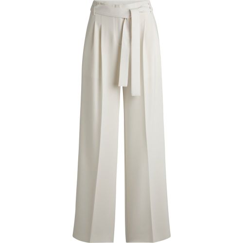 Pantalon coupe décontractée en crêpe japonais infroissable - Boss - Modalova