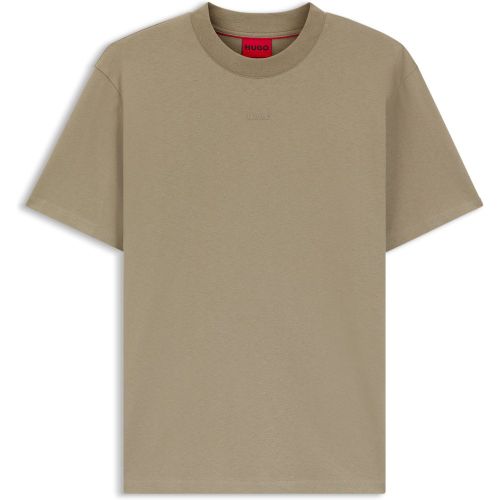 T-shirt décontracté en coton à logo imprimé - HUGO - Modalova
