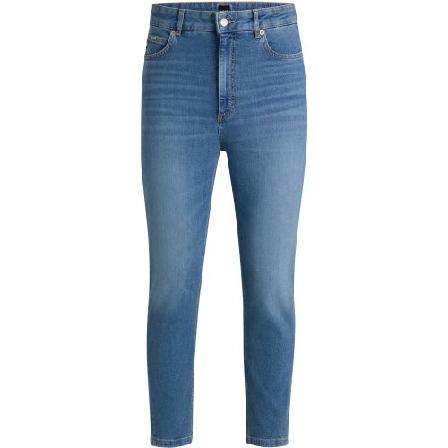 Jean court taille haute en denim stretch confortable - Boss - Modalova