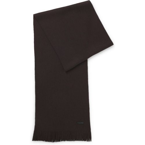 Écharpe en maille Raschel de laine vierge - Boss - Modalova