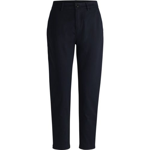 Pantalon Regular Fit en satin de coton stretch - Boss - Modalova