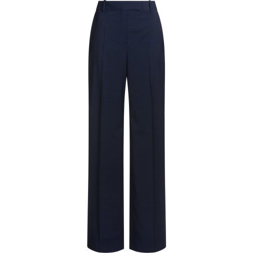Pantalon Regular en laine vierge à micro carreaux - Boss - Modalova