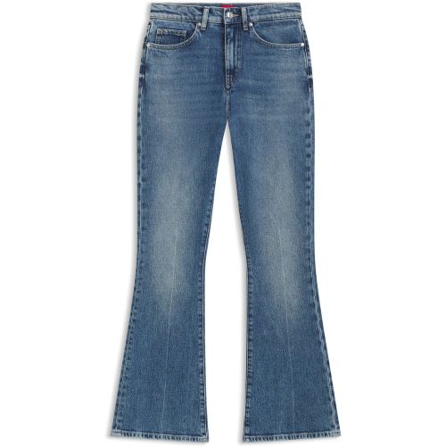 Jean Skinny évasé en denim stretch bleu - HUGO - Modalova