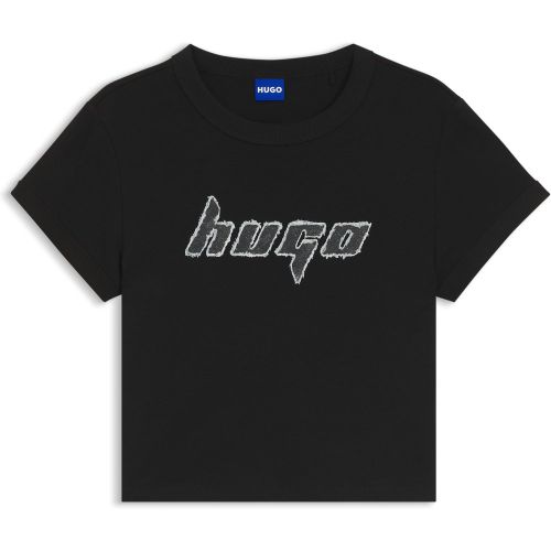 T-shirt en coton orné d’un motif artistique - HUGO - Modalova