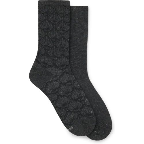 Lot de deux paires de chaussettes mi-mollet - Boss - Modalova
