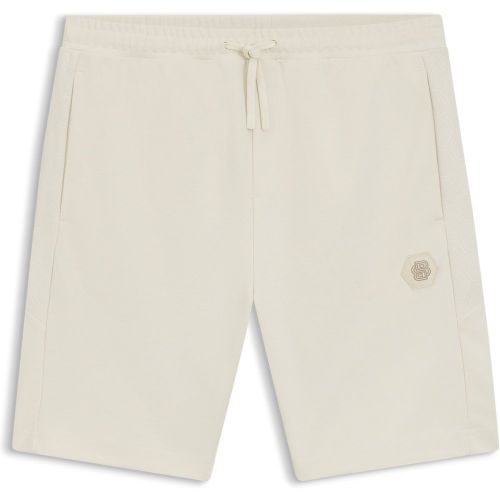 Short en coton mélangé avec monogramme Double B - Boss - Modalova