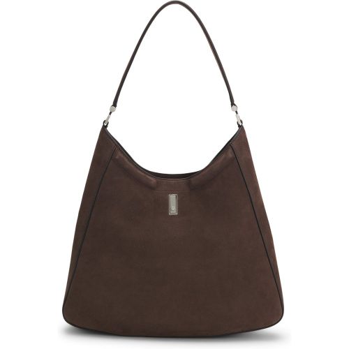 Sac hobo Ariell en nubuck avec monogramme Double B - Boss - Modalova