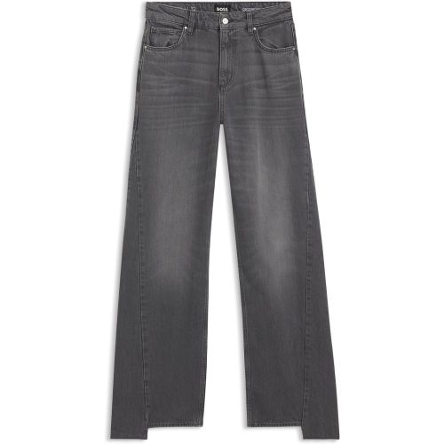 Jean Boyfriend en denim épais gris - Boss - Modalova
