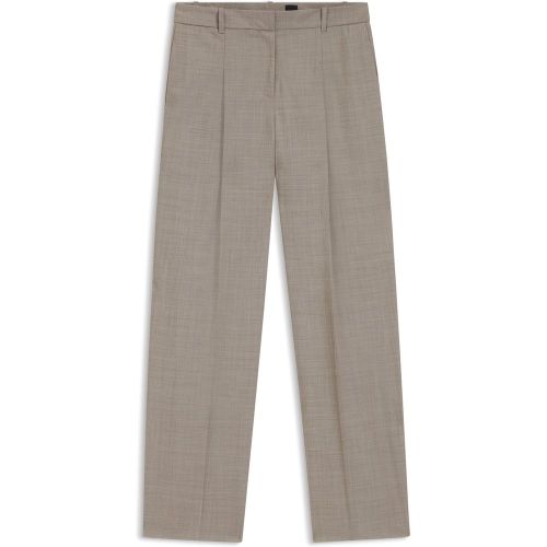 Pantalon Regular en laine stretch au tissage peau de requin - Boss - Modalova