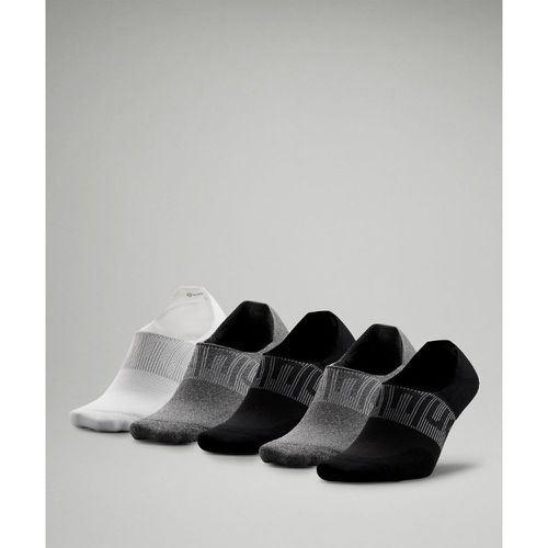– Power Stride No-Show-Socken Füßlinge mit Active Grip 5er-Pack für Männer – Schwarz/Weiß/Grau – Größe L - lululemon - Modalova