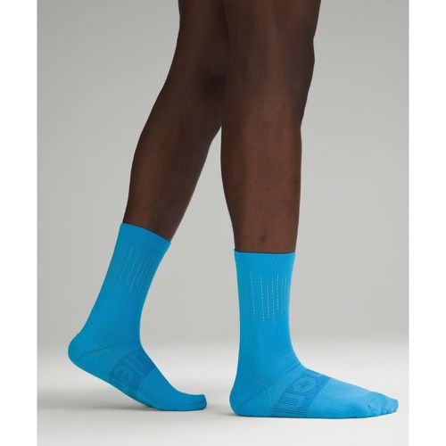 – Power Stride Crew Socken Reflektierend für Männer – Blau – Größe M - lululemon - Modalova