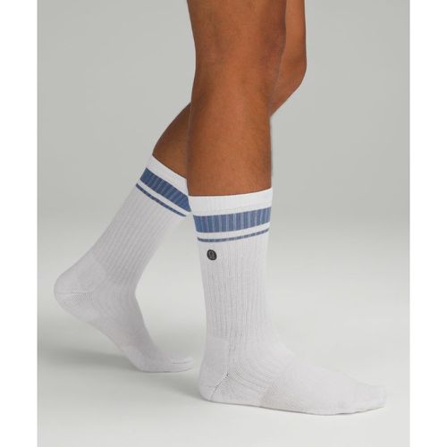 – Men's Daily Stride Ribbed Comfort Crew Socks Stripe – Größe L - lululemon - Modalova