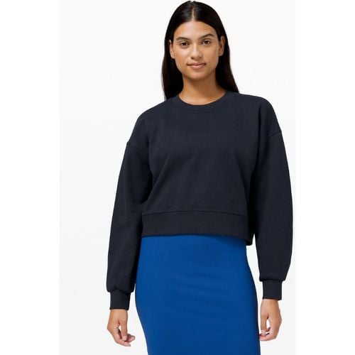 – Perfectly Oversized Crop-Sweater mit Rundhalsausschnitt French-Terry für Frauen – Größe 10 - lululemon - Modalova