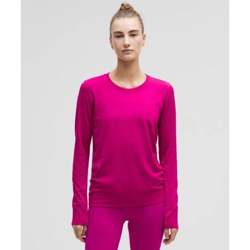 – Swiftly Langarmshirt im Relaxed Fit Hüftlänge für Frauen – Neon – Größe 10 - lululemon - Modalova