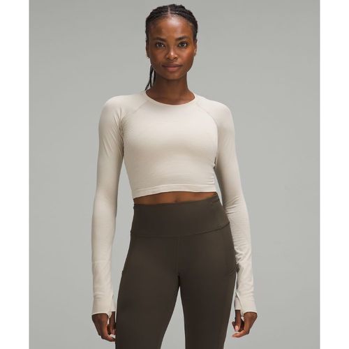– Swiftly Tech Cropped-Langarmshirt 2.0 für Frauen – Weiß – Größe 20 - lululemon - Modalova