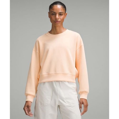 – Perfectly Oversized Cropped-Oberteil aus Softstreme mit Rundhalsausschnitt für Frauen – Orange – Größe 12 - lululemon - Modalova