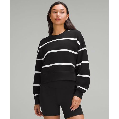 – Perfectly Oversized Crop-Sweater mit Rundhalsausschnitt Gestreift für Frauen – Größe 4 - lululemon - Modalova