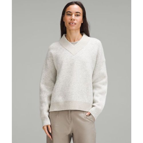 – Pullover aus Alpakawollgemisch mit V-Ausschnitt für Frauen – Größe XS - lululemon - Modalova