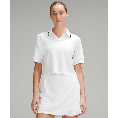 – Swiftly Tech Kurzarm-Poloshirt Colour Tip für Frauen – Größe 14 - lululemon - Modalova