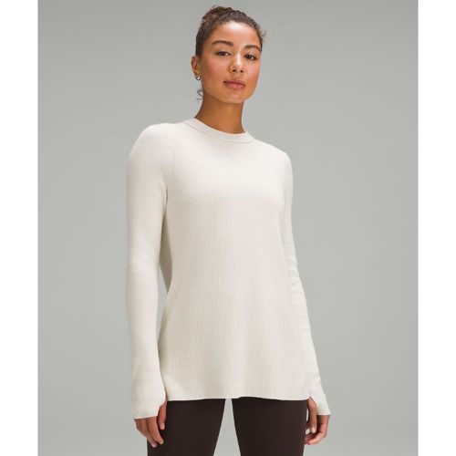 – Take It All In Cotton-Blend Sweater für Frauen – Weiß – Größe L - lululemon - Modalova
