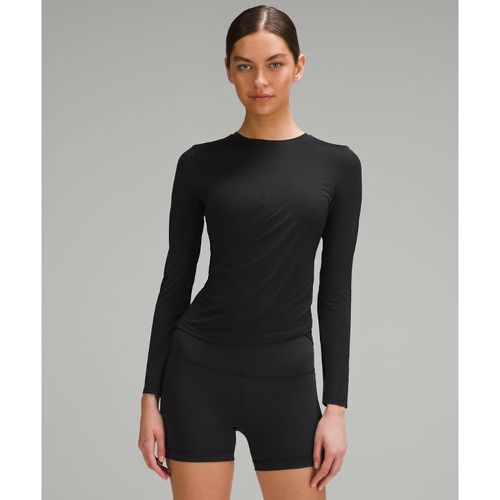 – Light SmoothCover Wrap-Front Long-Sleeve Shirt für Frauen – Schwarz – Größe 8 - lululemon - Modalova