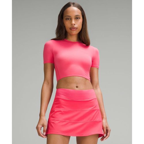 – Crop-T-Shirt mit Rundhalsausschnitt für Frauen – Pink – Größe S - lululemon - Modalova