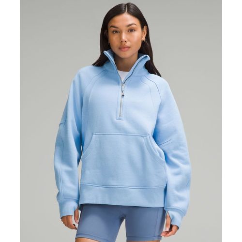– Scuba Oversized-Pullover mit Trichterkragen und halblangem Reißverschluss Lang für Frauen – Blau – Größe XS/S - lululemon - Modalova