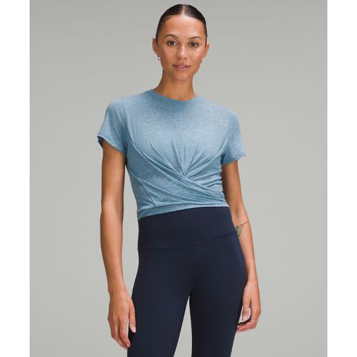 – Atmungsaktives Kurzarmshirt mit Taillenband für Frauen – Blau – Größe 2 - lululemon - Modalova