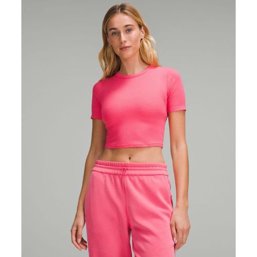 – Hold Tight Straight Hem Cropped T-Shirt für Frauen – Pink – Größe 2 - lululemon - Modalova