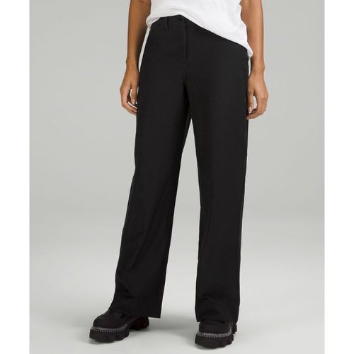 – City Sleek Hose mit 5 Taschen, weitem Bein und hohem Bund Volle Länge Light Utilitech für Frauen – Schwarz – Größe 26 - lululemon - Modalova