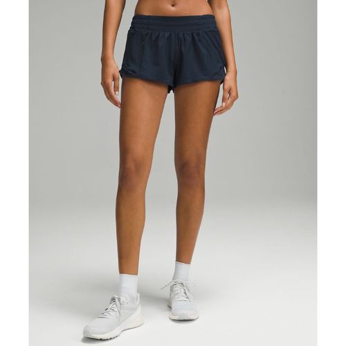 – Hotty Hot Shorts mit Liner und niedrigem Bund für Frauen – 6 cm – Blau – Größe 8 - lululemon - Modalova