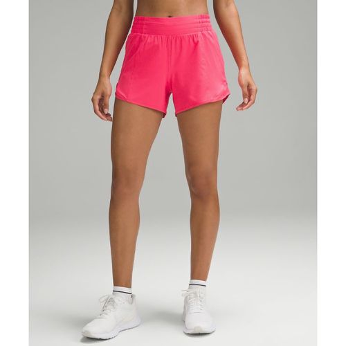 – Hotty Hot Shorts mit hohem Bund und Liner für Frauen – 10 cm – Neon – Größe 14 - lululemon - Modalova