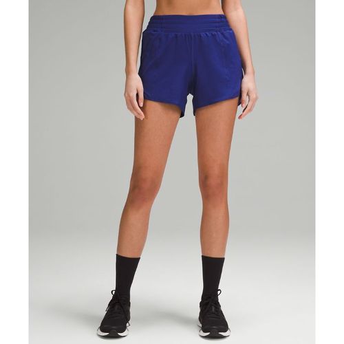 – Hotty Hot Shorts mit hohem Bund und Liner für Frauen – 10 cm – Blau – Größe 0 - lululemon - Modalova