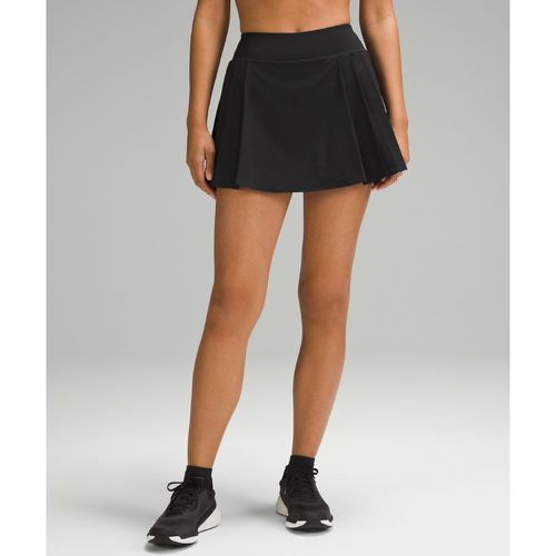 – Tennisrock mit hohem Bund und seitlichen Falten für Frauen – Schwarz – Größe 14 - lululemon - Modalova