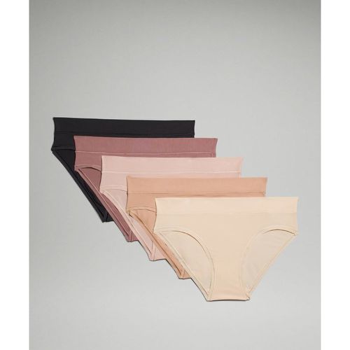 – UnderEase Bikini-Unterwäsche mit mittelhohem Bund 5er-Pack für Frauen – Größe L - lululemon - Modalova